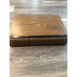 Cassette Tape Holder  Wood Grain 3 Drawer  Storage Cabinet  Holds 42. Vintage